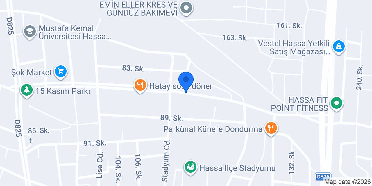 Hassa Özel Yunus Diş Kliniği konumu