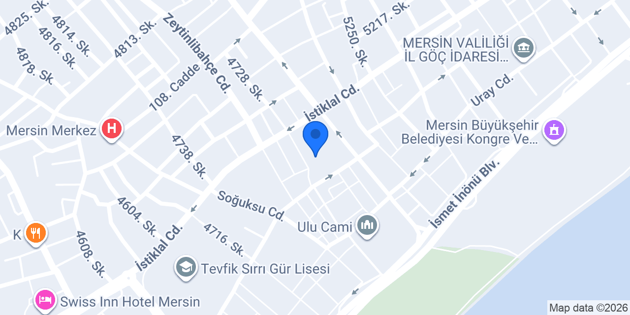 Engin Saat Mersin konumu
