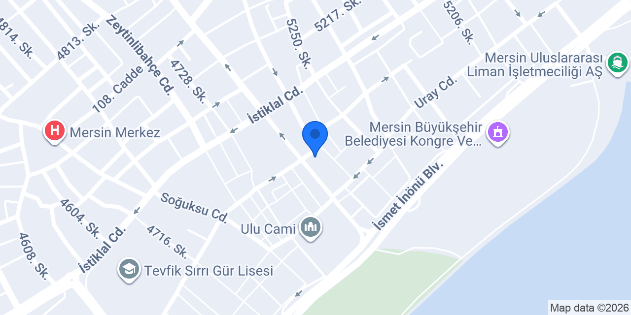 İdeal Sigorta Mersin Şubesi konumu