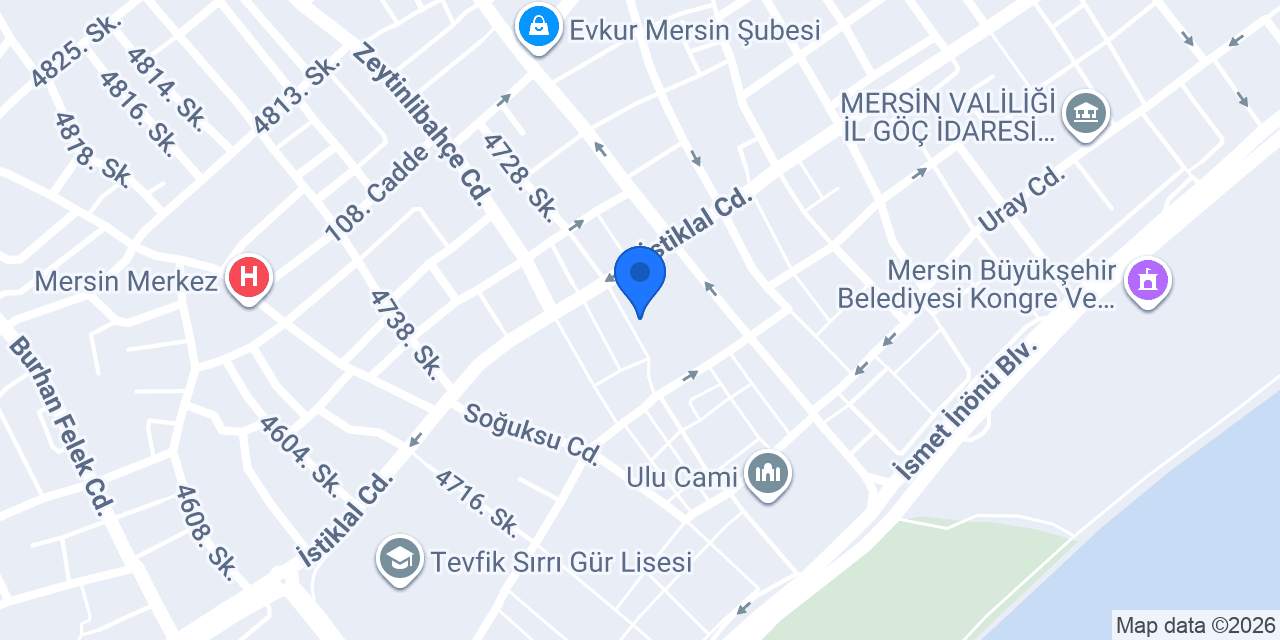 Mersin Ciğerci Guli Usta konumu