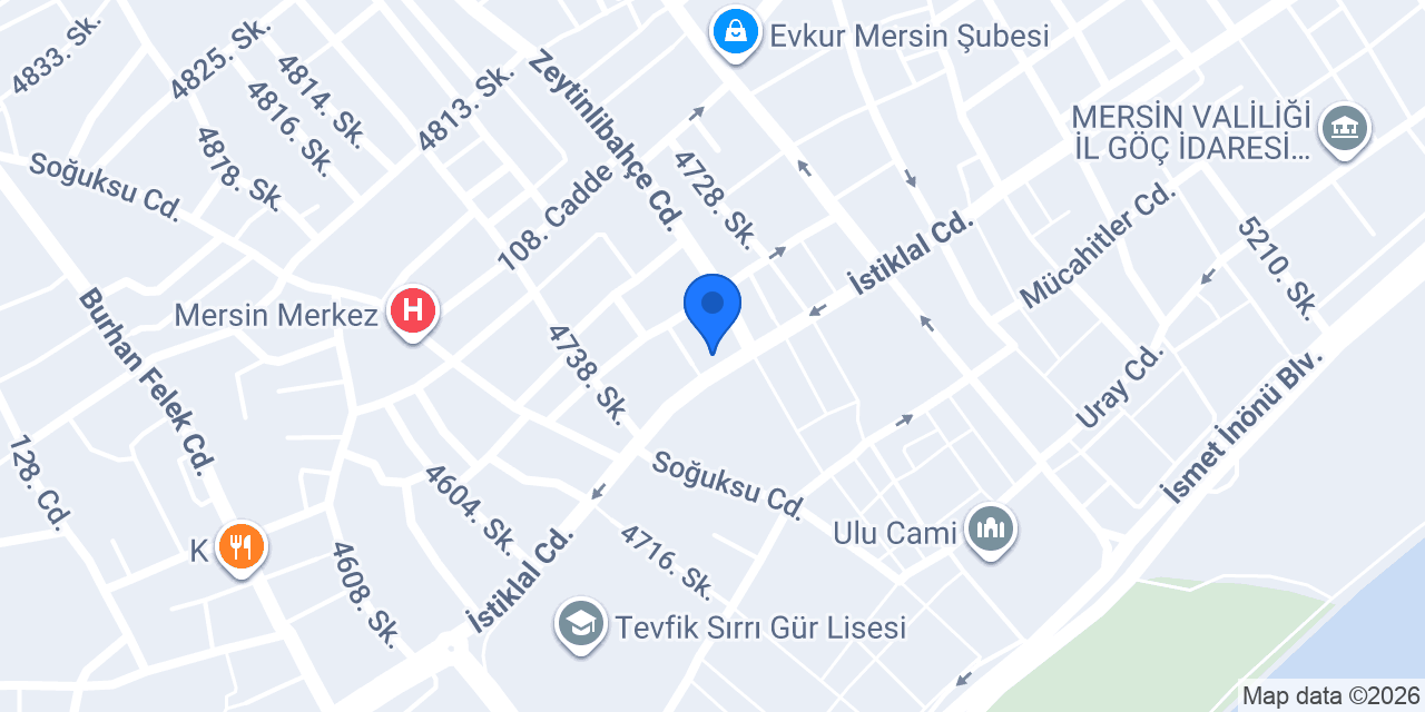 TveK Mersin konumu