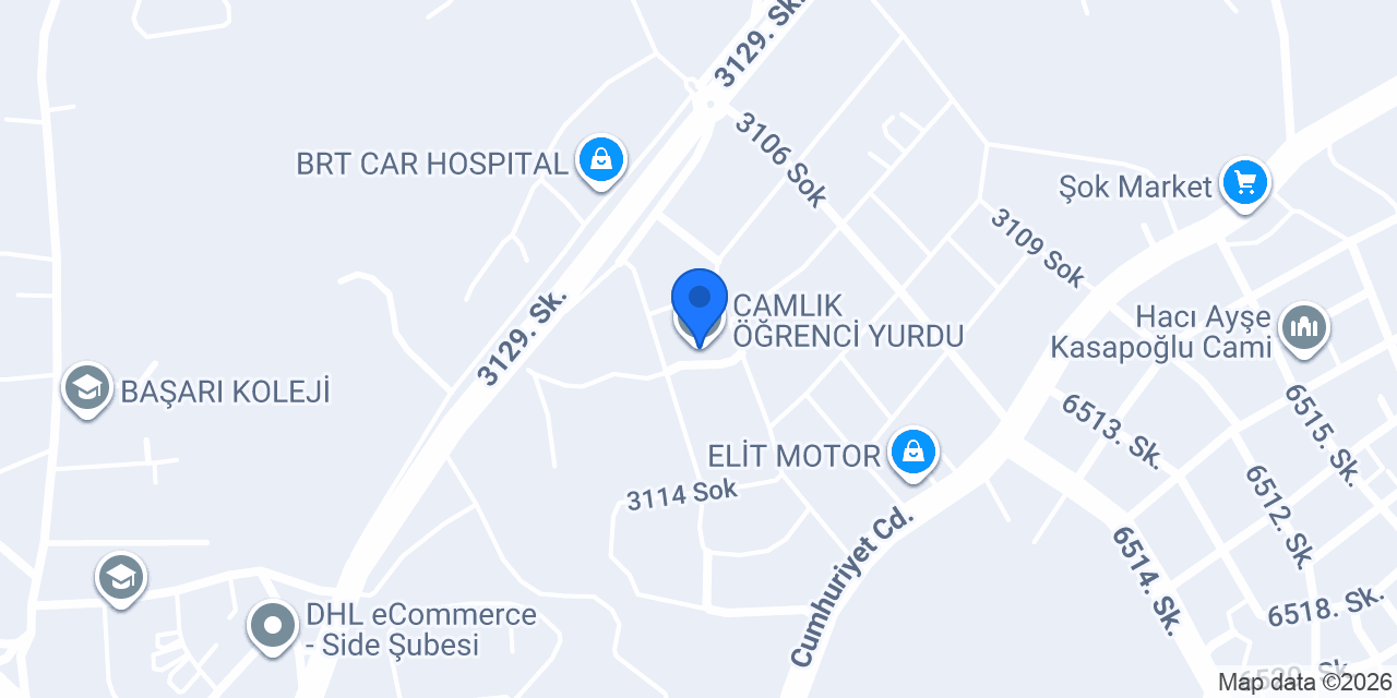 ÇAMLIK ÖĞRENCİ YURDU konumu