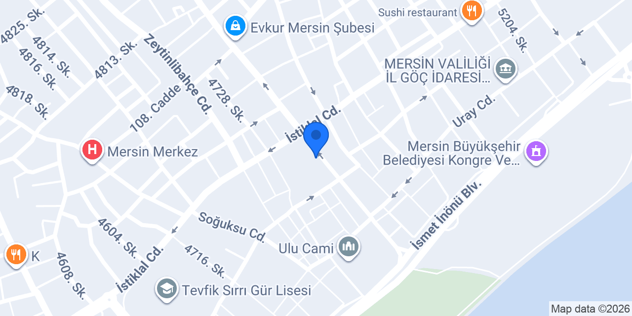 Vera Tercüme Bürosu Mersin Şube konumu