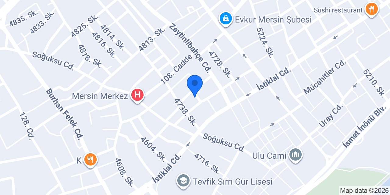 Öz Expert Otel konumu