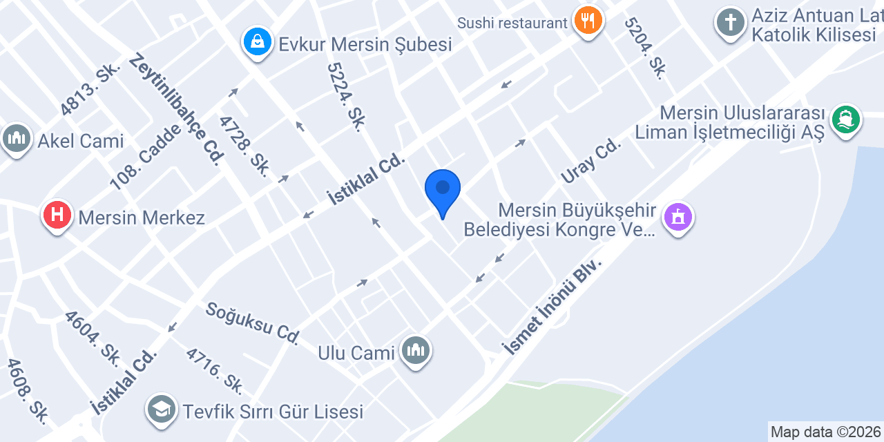 Mersin Gastronomi Konağı konumu