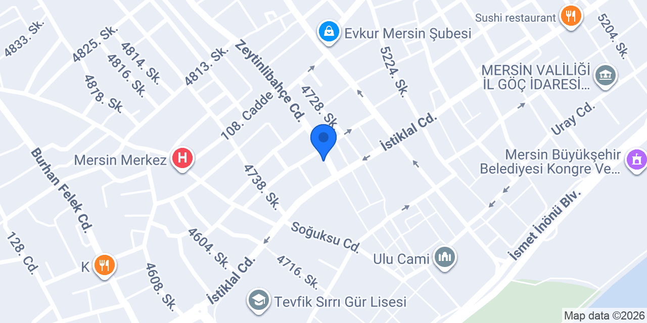 Inova-Tech Mersin konumu