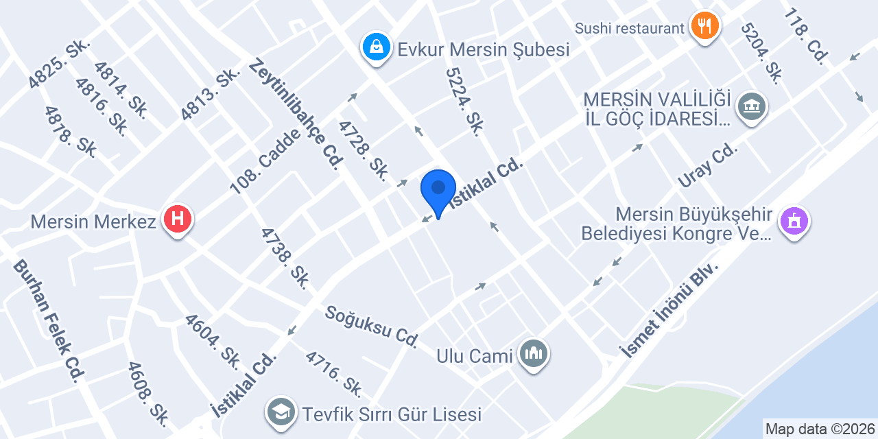 Modern Psikoteknik Merkezi konumu