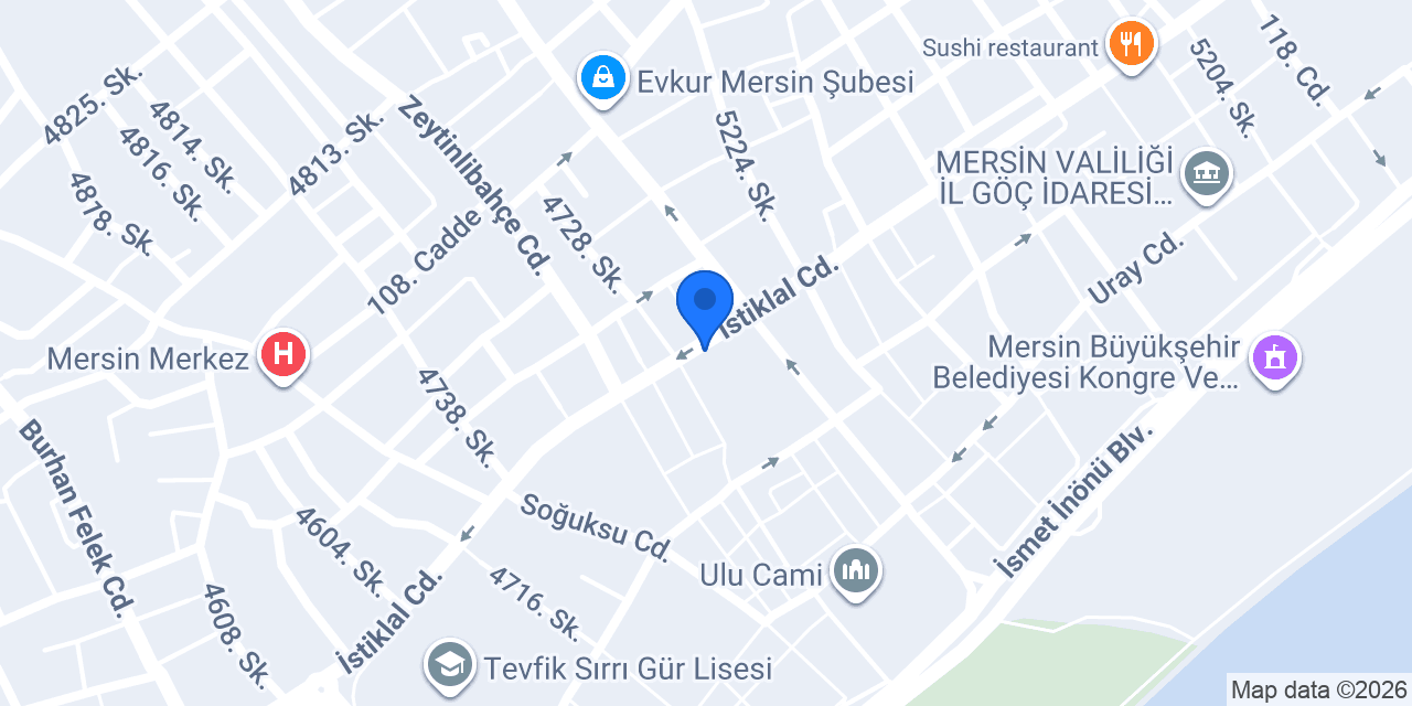 Modern Sürücü Kursu konumu