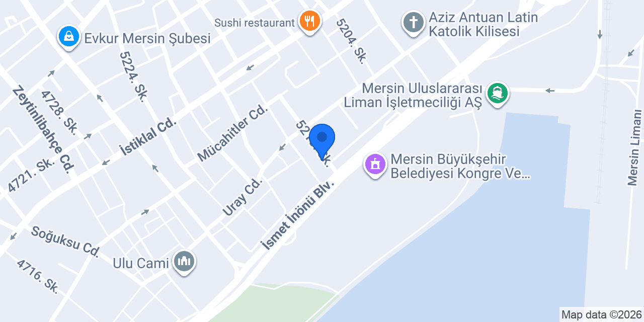 Hayat Şen Sigorta Mersin konumu