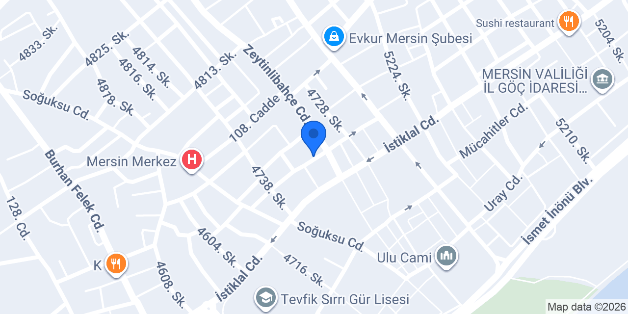 Şener Sürücü Kursu konumu