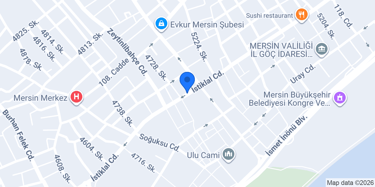 Öküz Burger konumu