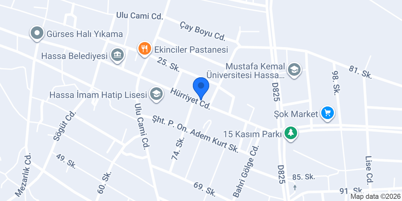 Çetiner tekel bayi konumu