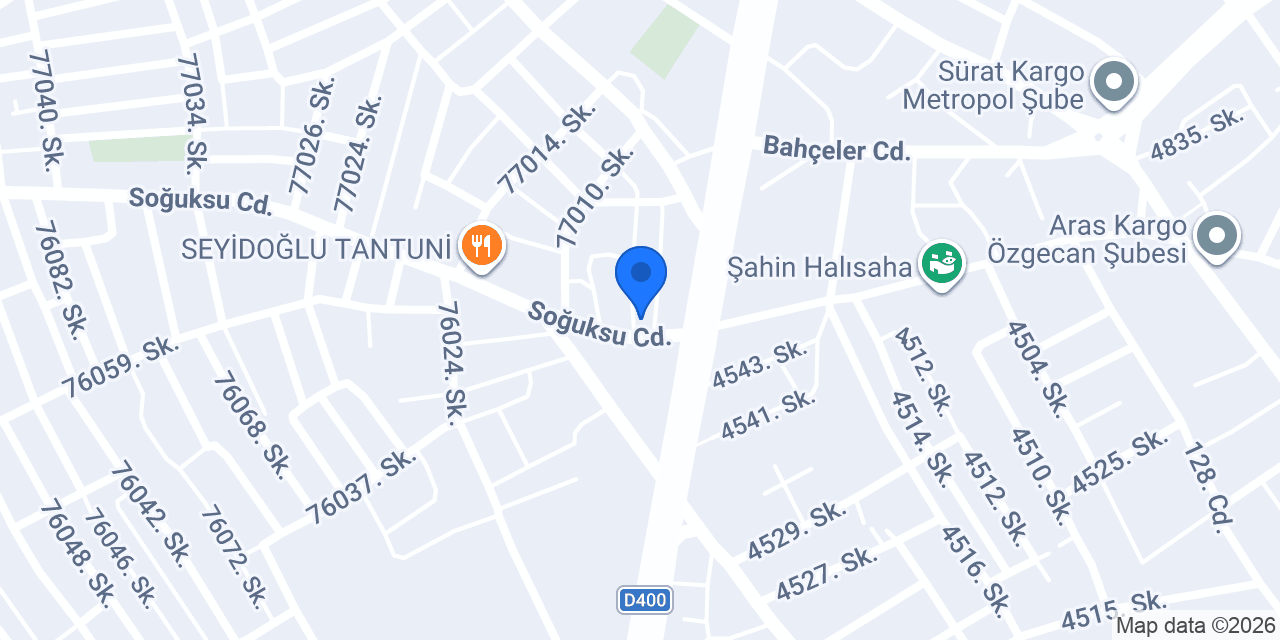 Saray Düğün Salonu konumu