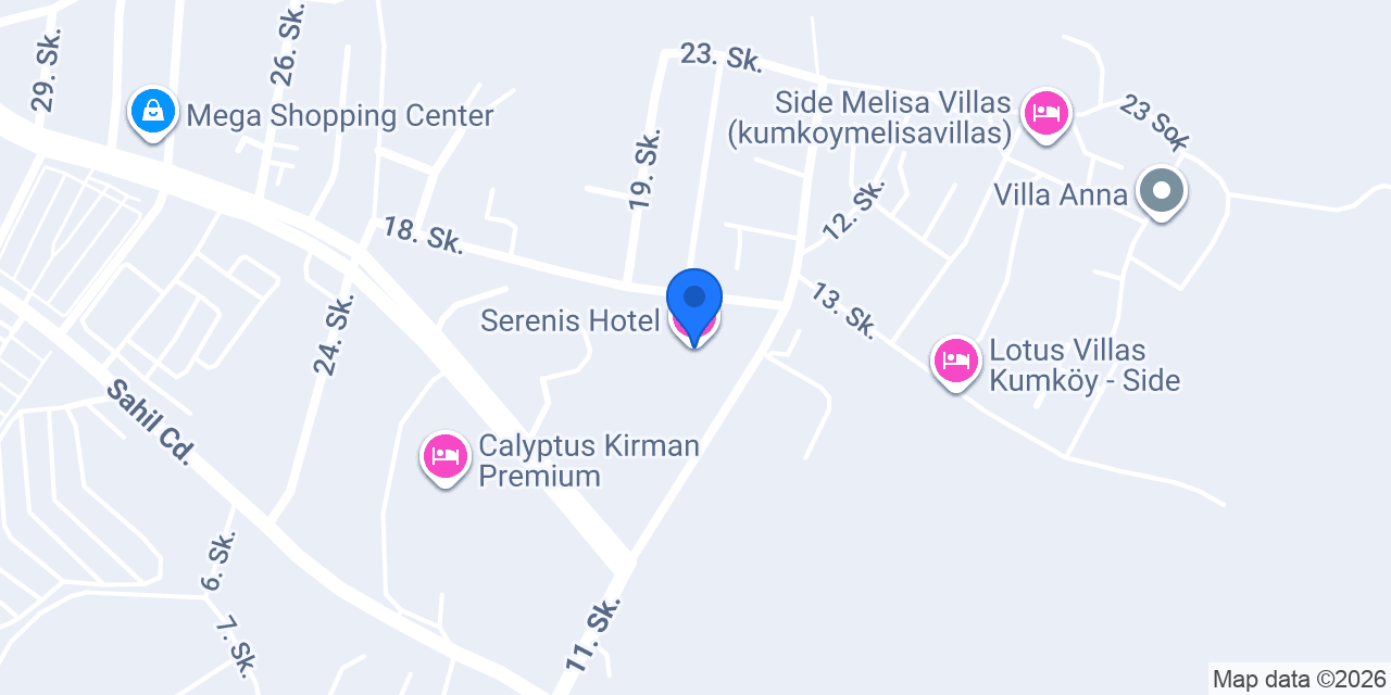 Serenis Hotel konumu