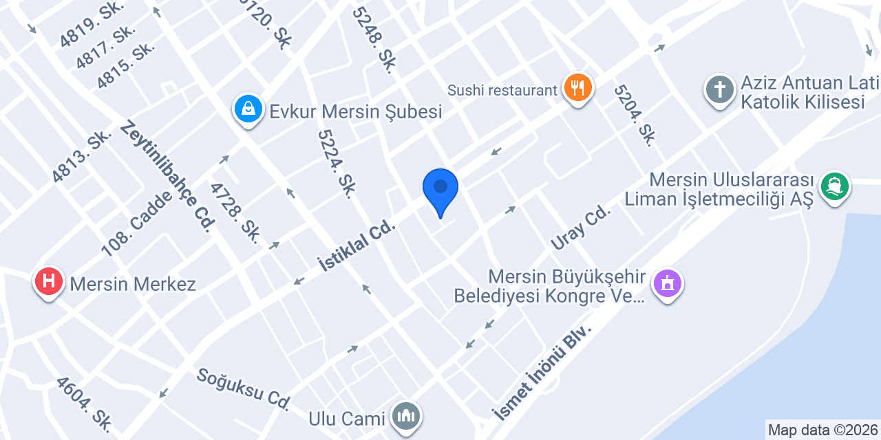 İçiçe Cafe Bar konumu