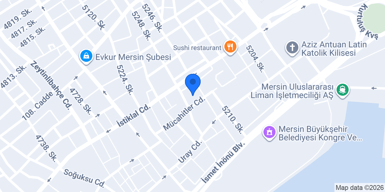 Mersin 2. Noterliği konumu