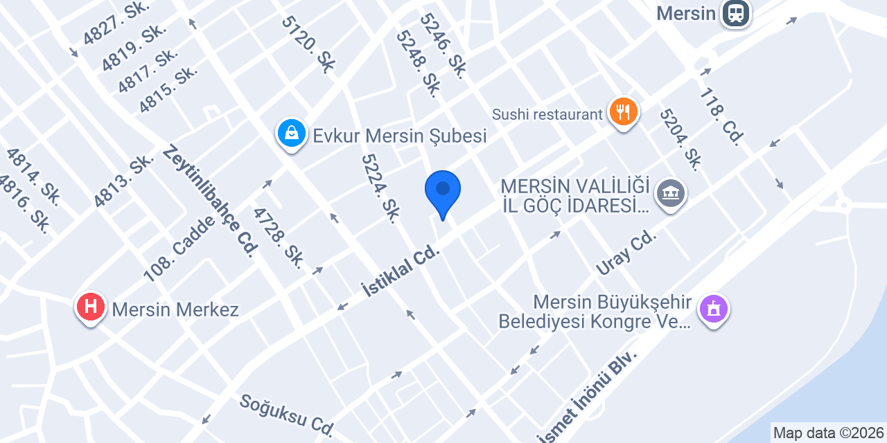 Mersin Mavi Bilgisayar konumu