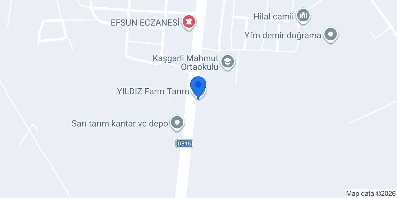 YILDIZ Farm Tarım konumu