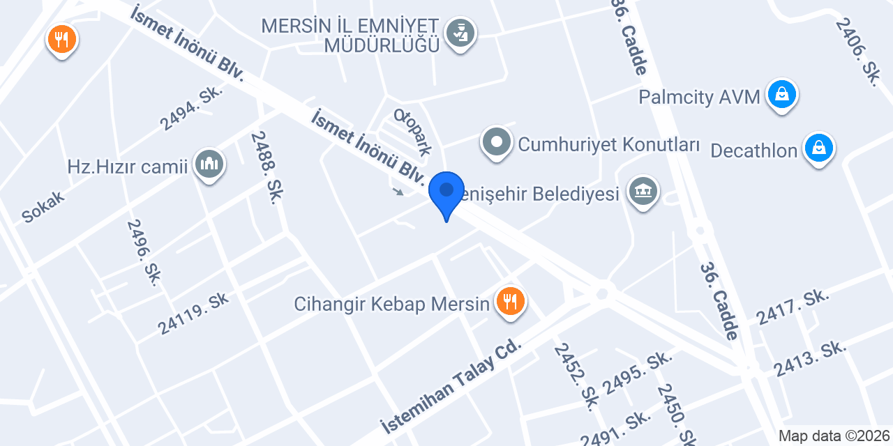 VFM Hayvan Hastanesi konumu