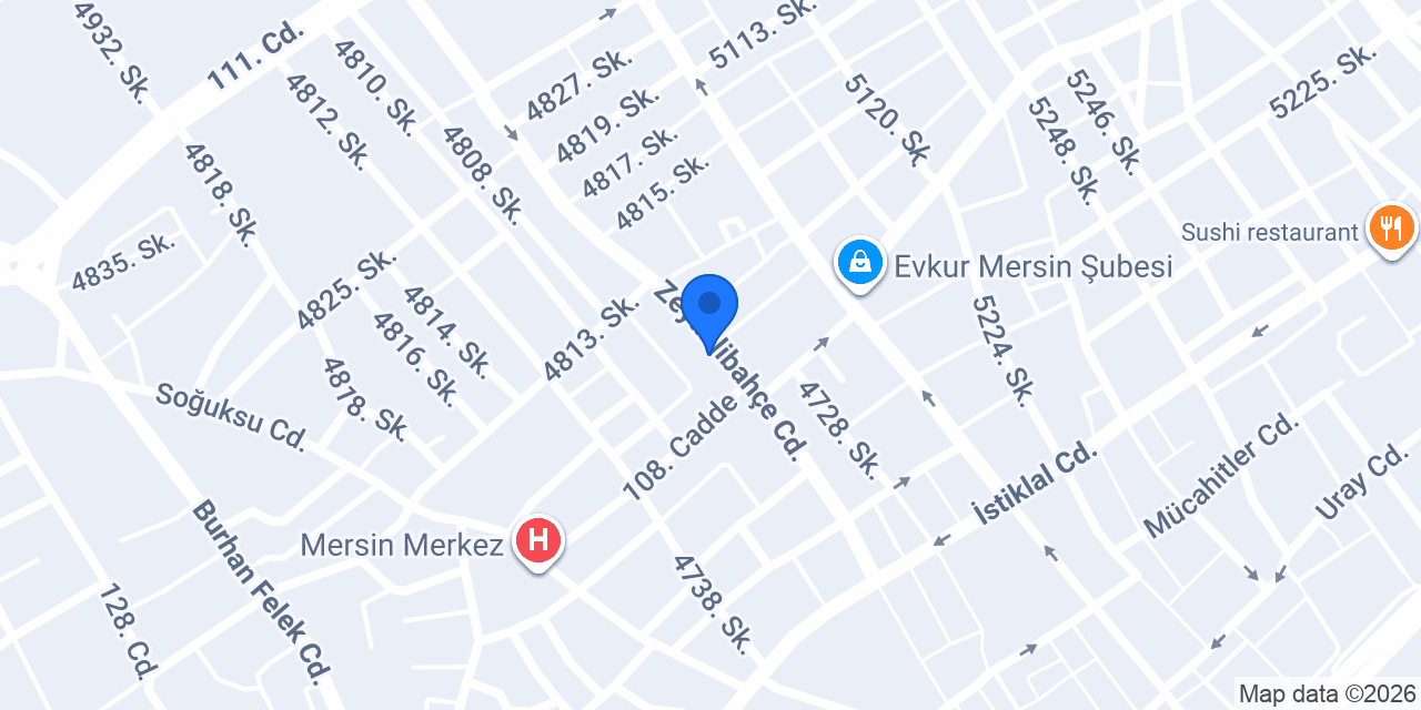 Gündoğdu Mobilya Akdeniz konumu