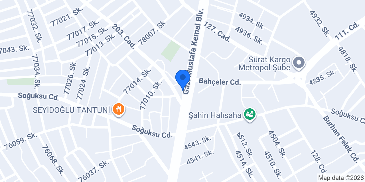 Mersin Rüzgar Hırdavat ve yapı market konumu