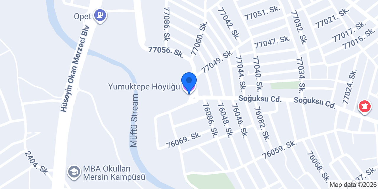 Yumuktepe Höyüğü konumu