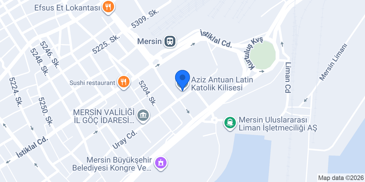 Aziz Antuan Latin Katolik Kilisesi konumu