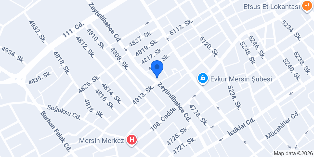 Mersin Akdeniz Arabuluculuk Merkezi konumu