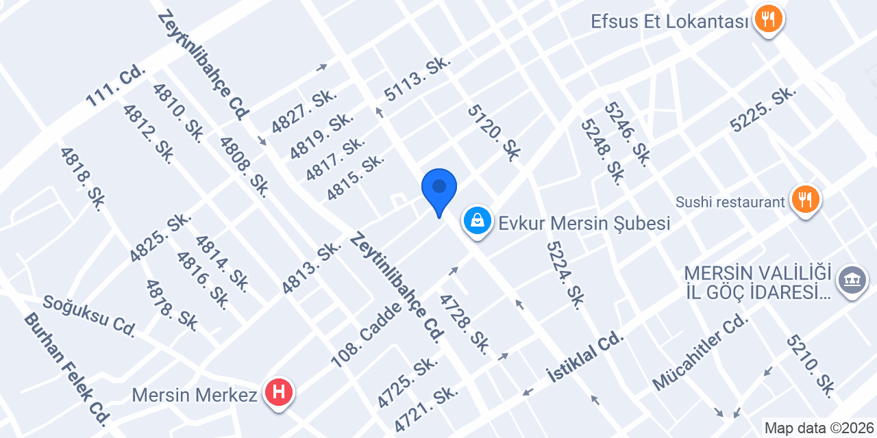 MERSİN ÖZ İÇEL SÜRÜCÜ KURSU konumu