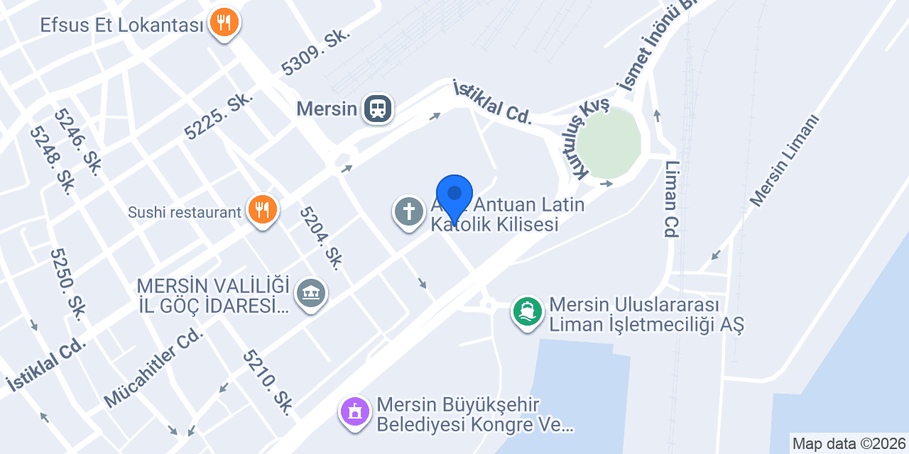 Mersin Denetimli Serbestlik Müdürlüğü konumu