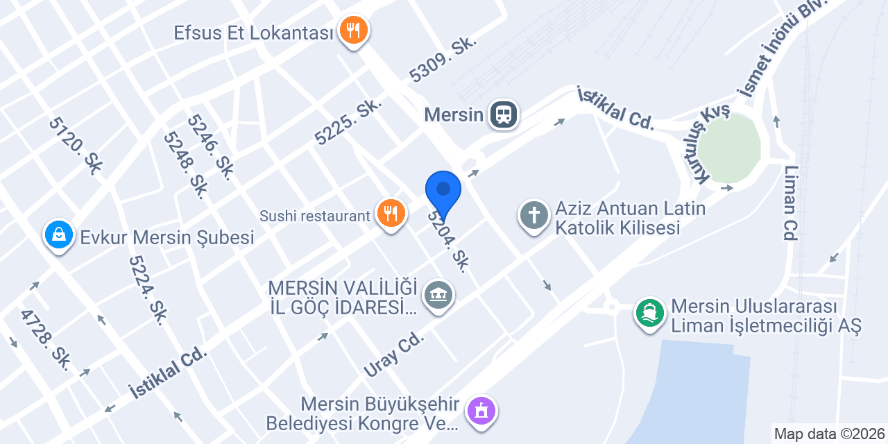İçel Kültür Matbaası konumu