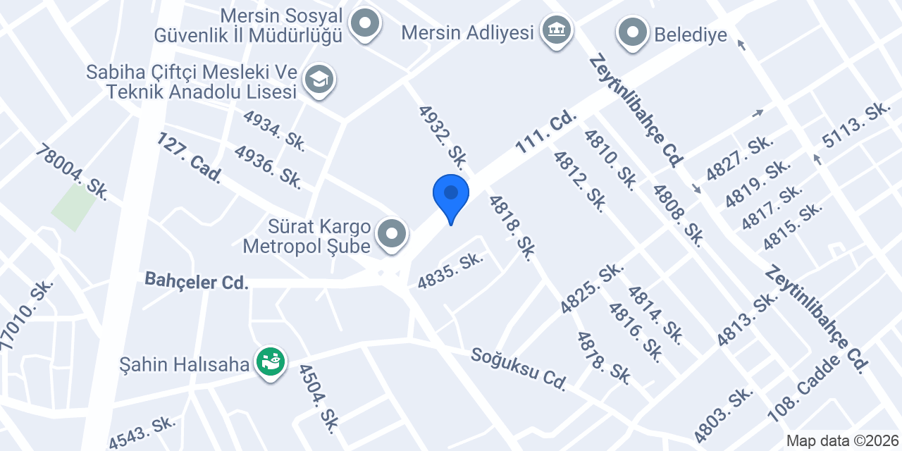 Mersin Avukat Gül ARSLAN konumu