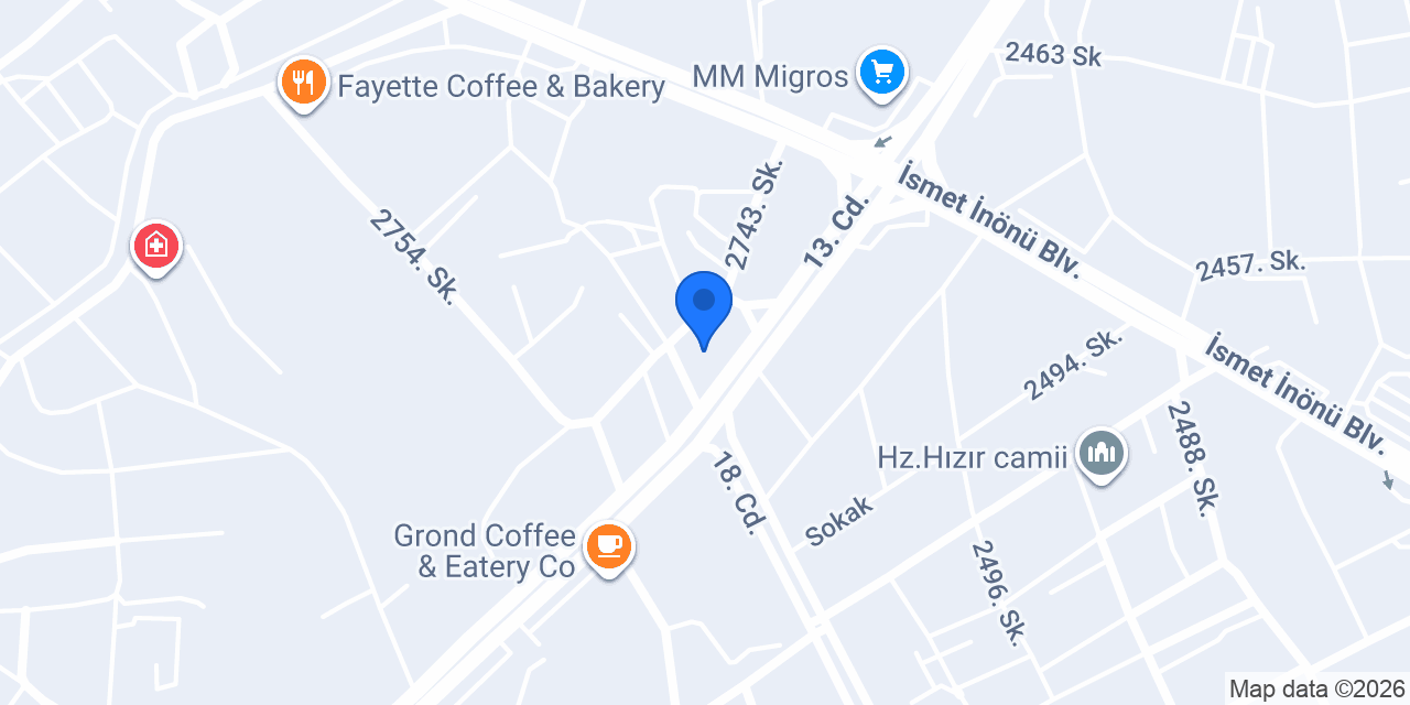 Mersin Akdeniz Yapı Denetim konumu