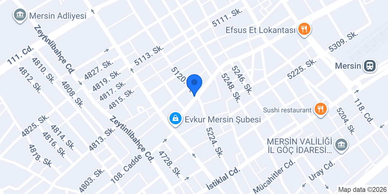 Perde Mersin konumu