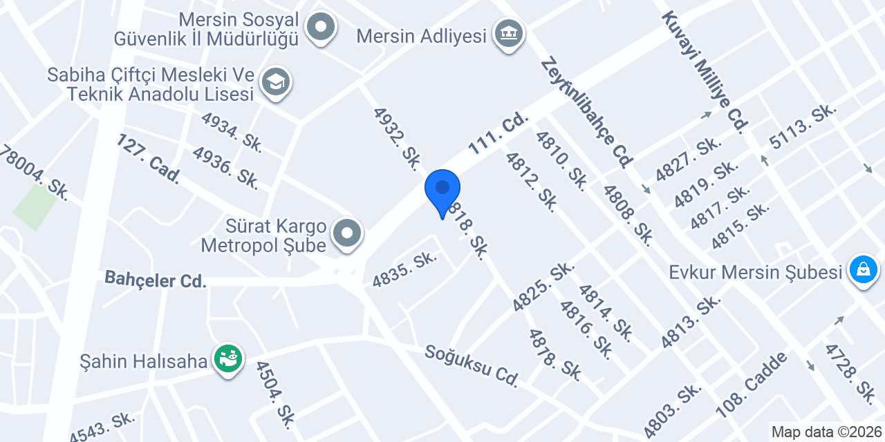 MERSİN AVUKAT EMRE SÜMER konumu
