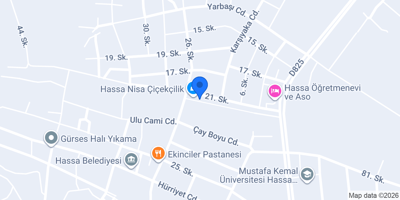 Dallas Çiçekçilik konumu