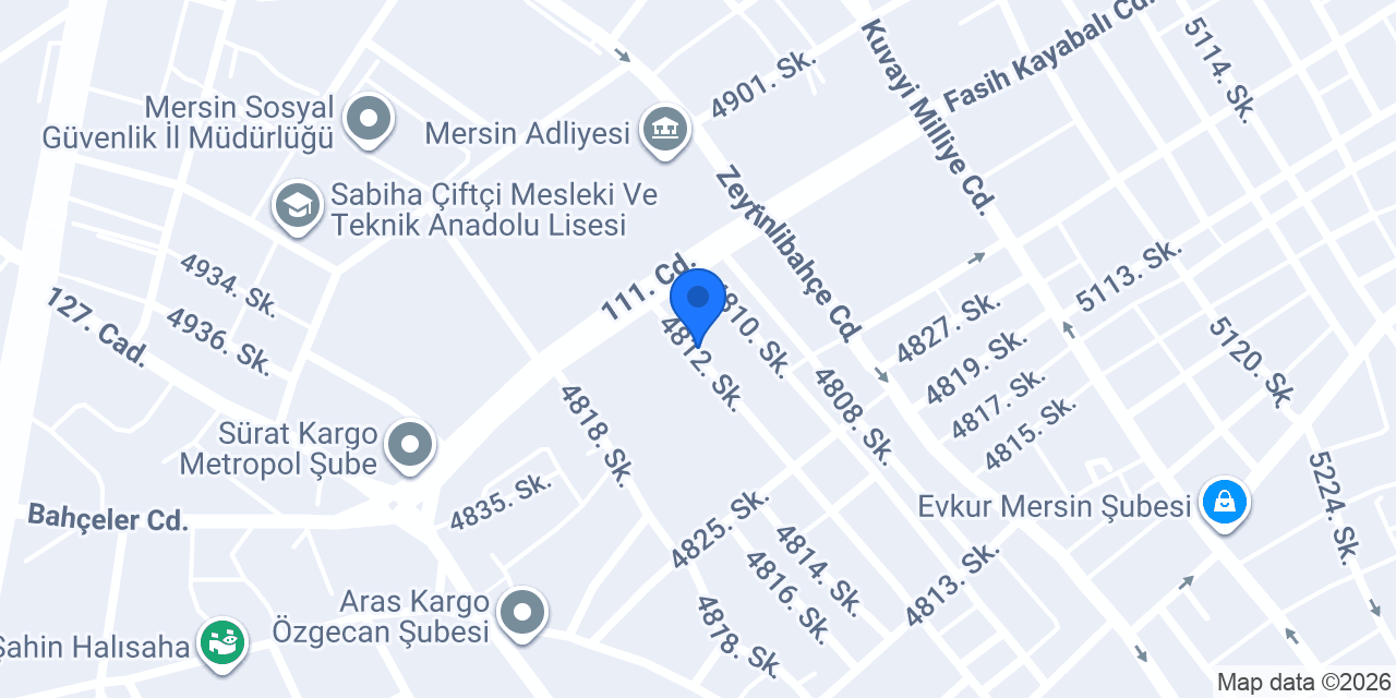 Mersin Avukat Erdal ALKAN konumu