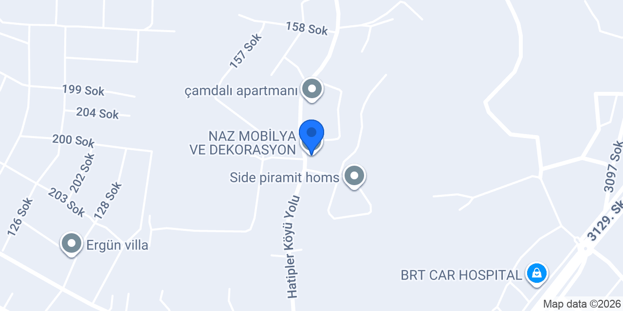 NAZ MOBİLYA VE DEKORASYON konumu