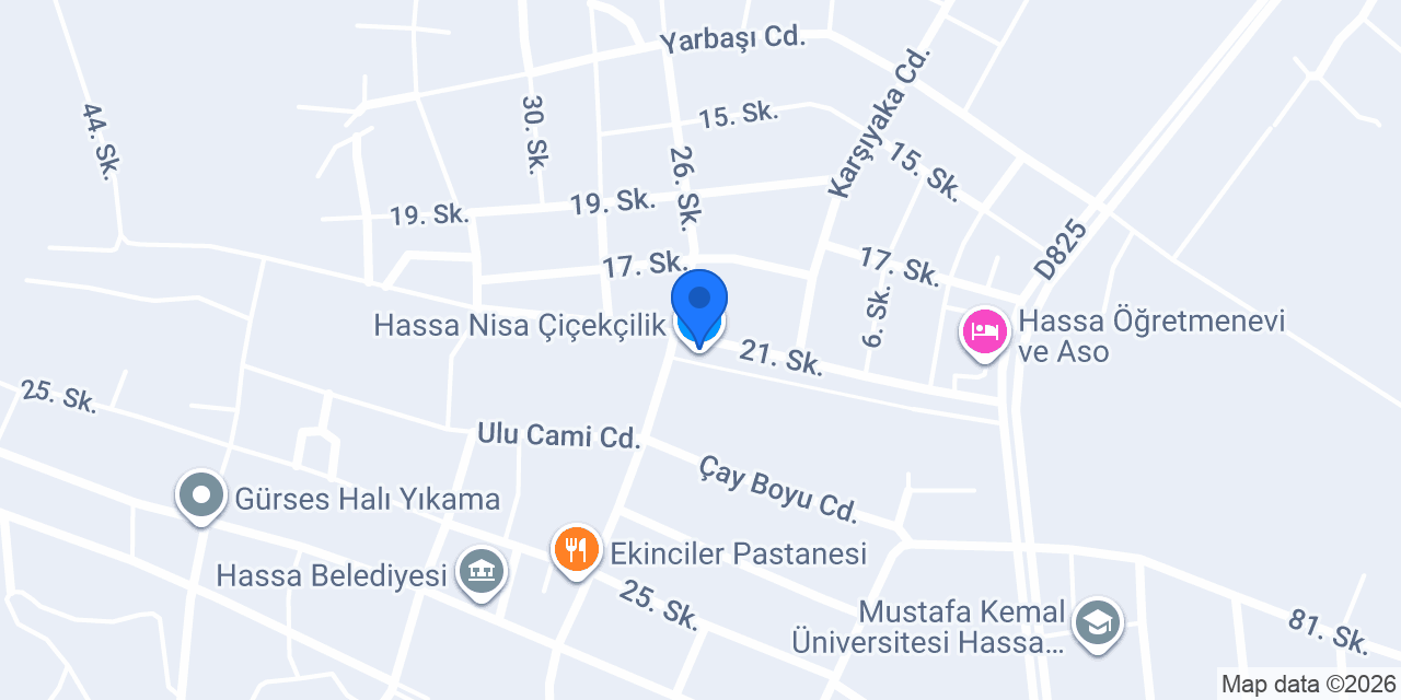 Hassa Nisa Çiçekçilik konumu