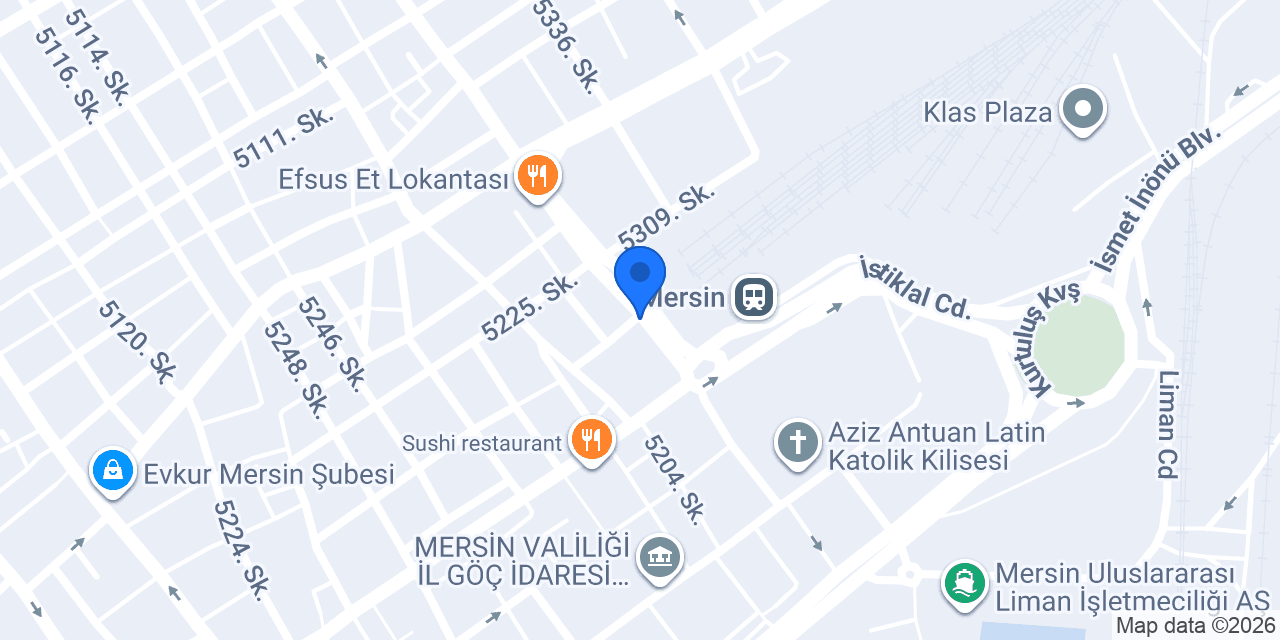 RAY TAKSİ DURAGI MERSİN konumu