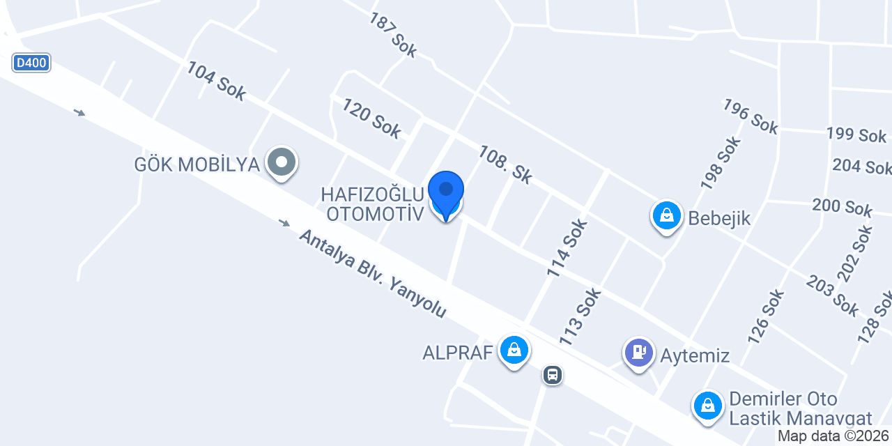 HAFIZOĞLU OTOMOTİV konumu