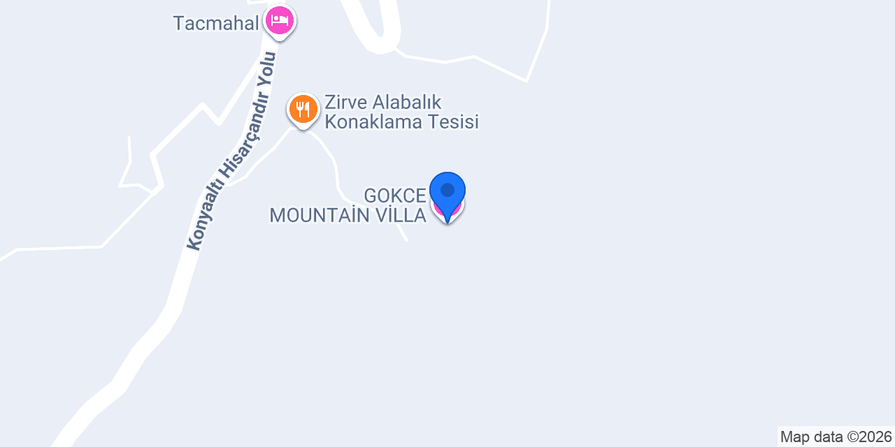 GOKCE MOUNTAİN VİLLA konumu