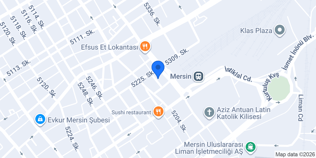 MERSİN PROLAS LASTİK konumu