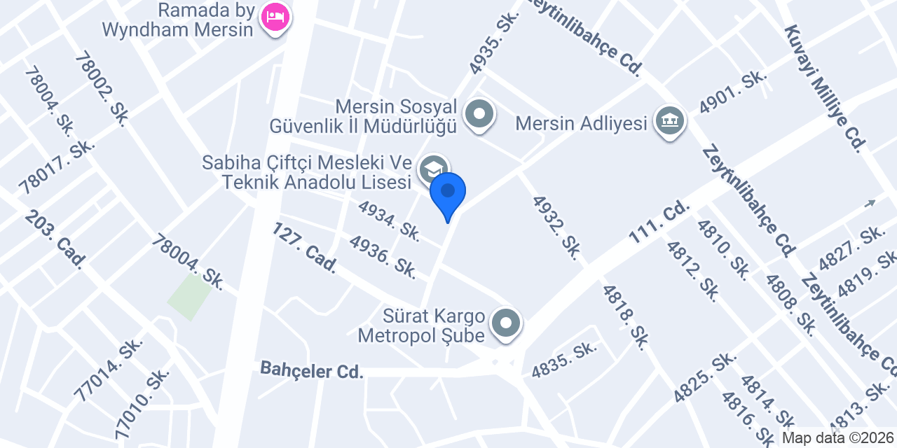 Solak Hukuk Bürosu konumu