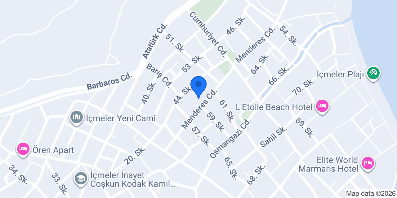 Club Selen Otel İçmeler konumu
