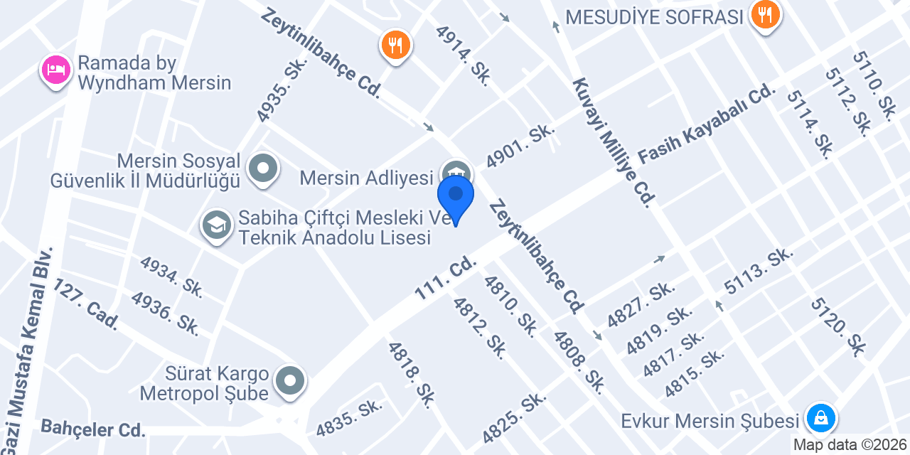 Mersin Barosu konumu