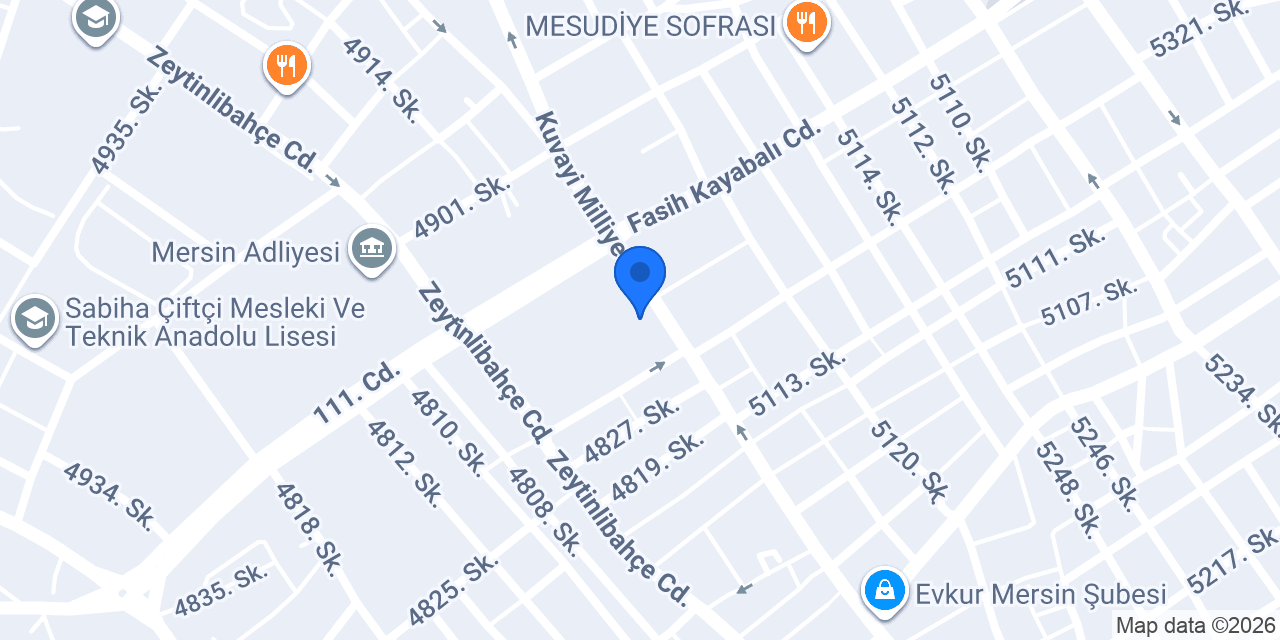 Mersin Eymen Temizlik konumu