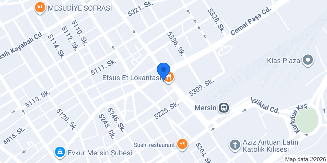 Türkiye İş Bankası Liman/Mersin Şubesi konumu