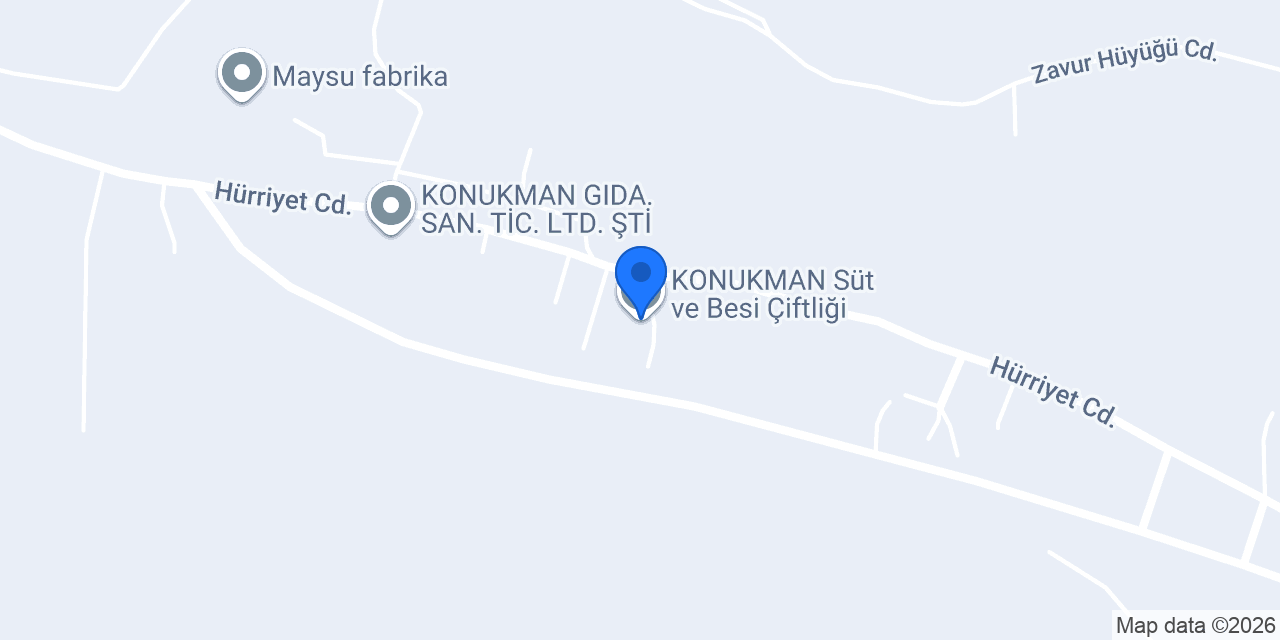 KONUKMAN Süt ve Besi Çiftliği konumu