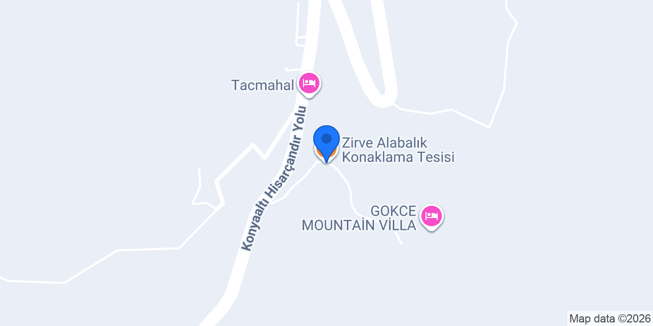 Zirve Alabalık Konaklama Tesisi konumu